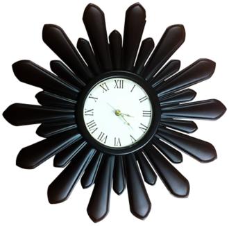 snow flake shape clock